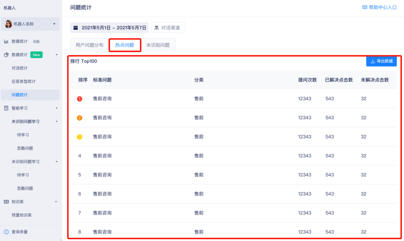 数据统计