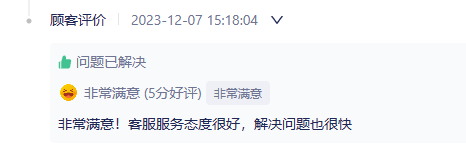 工单支持顾客进行满意度评价